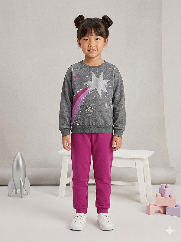 Conjunto Infantil Moletom Space Sparkle – 5446