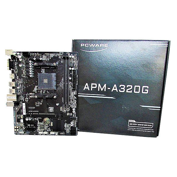 PLACA MAE AM4 MICRO ATX APM-A320G DDR4 VGA/HDMI USB 3.0 PCWARE BOX