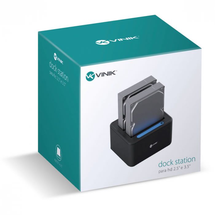 DOCK STATION USB 3.0 DP35-A30B HD 2.5 E 3.5 VINIK BOX