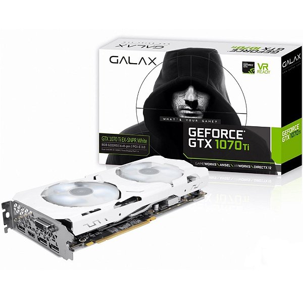 PLACA DE VIDEO 8 GB PCIEXP GTX 1070 TI 256BITS GDDR5 NVIDIA GALAX BOX