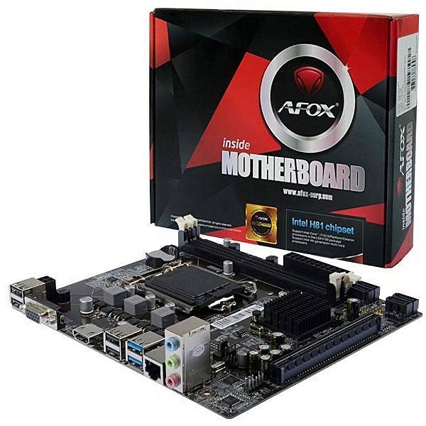 PLACA MAE 1150 MICRO ATX IH81-MA DDR3 VGA, HDMI, USB3.0 AFOX BOX
