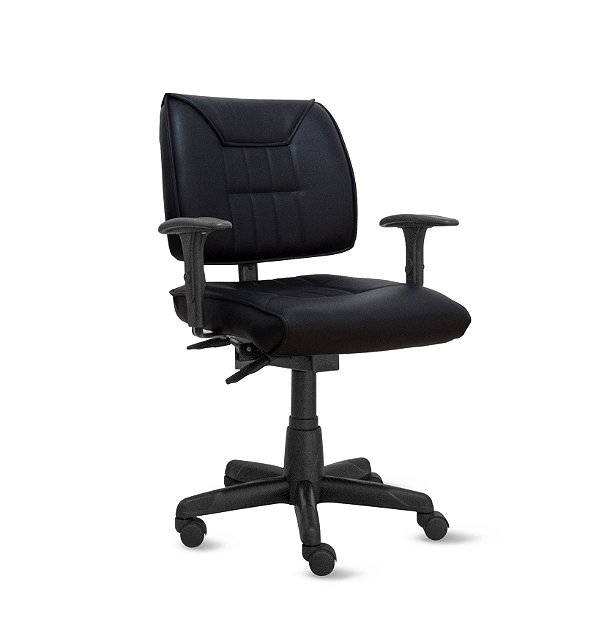 Cadeira Exec. Golden Ergonômica C/ Costura Em Base Giratória Back System C/ Braço Regulável - Revestimento Courissimo – Pp61 / Promoção / Em estoque