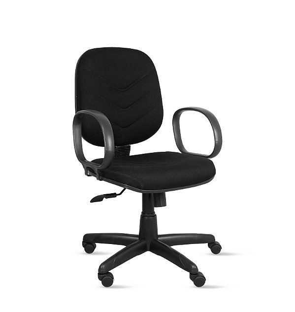 Cadeira Diretor Spote c/ Costura Base Giratória Relax com Braço Fixo Corsa - Crepe - PP204 / Promoção / Em estoque
