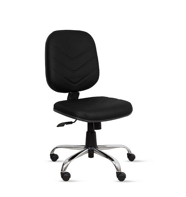 Cadeira Diretor Spote c/ Costura Base Giratória Relax Cromada - Revestimento Viena - PP207