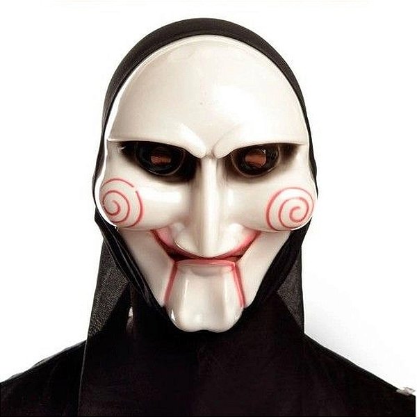 Máscara Fantasia Halloween - Jogos Mortais Com Capuz