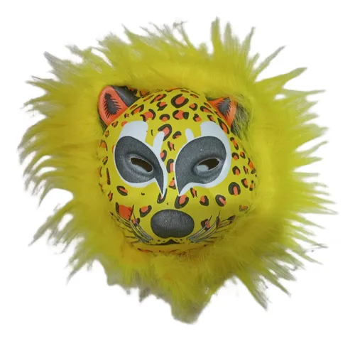 Máscara Animal Tigre Eva Amarelo Festa Fantasia Adicionar aos favoritos R$ 35 , 99