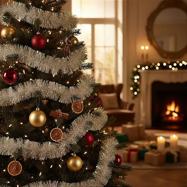 Festão Furta Cor Natal Luxo Enfeite Decoração