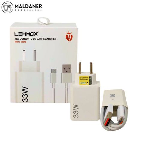 Kit carregador 33w LEHMOX  Micro-USB - LE-405 MICRO