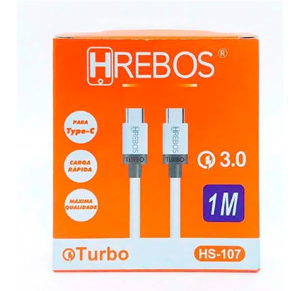 Cabo Tipo-C x Tipo-C | 1M QC 3.0 - HREBOS HS-107