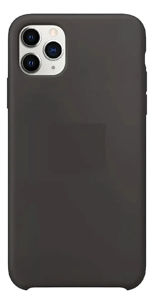 Capa de Silicone Aveludada para iPhone 11 Pro Max - Preta