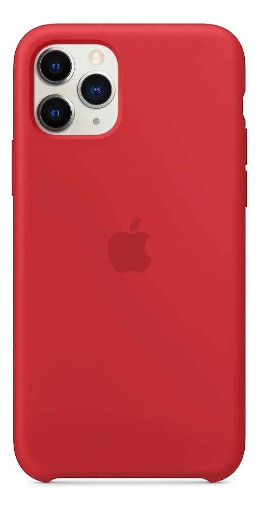 Capa de Silicone Aveludada para iPhone 11 Pro - Vermelha