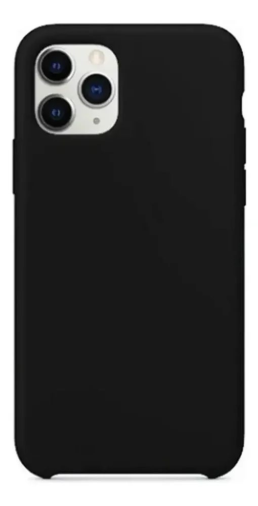 Capa de Silicone Aveludada para iPhone 11 Pro - Preta