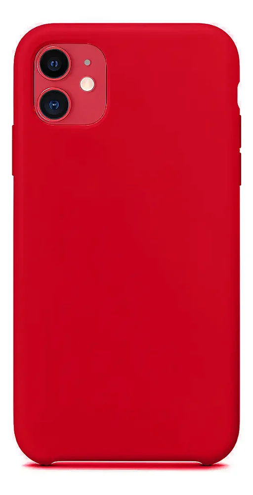 Capa de Silicone Aveludada para iPhone 11 - Vermelha