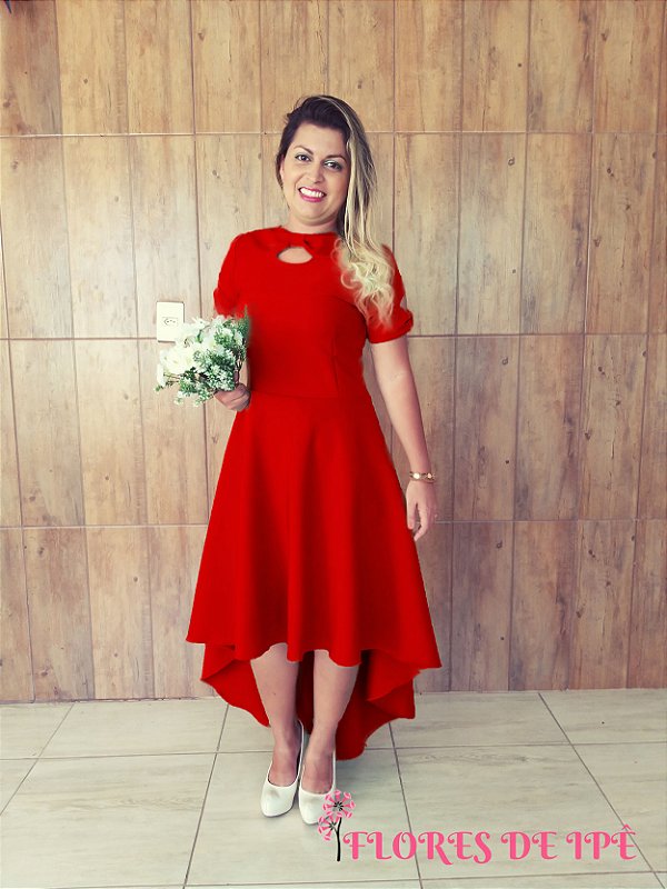 vestido rodado mullet