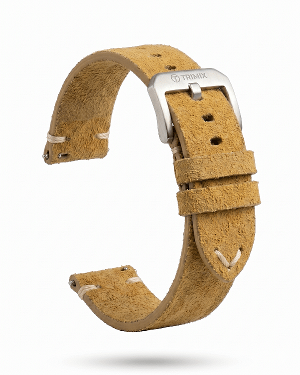 Pulseira Trimix Retrô Khaki em Couro