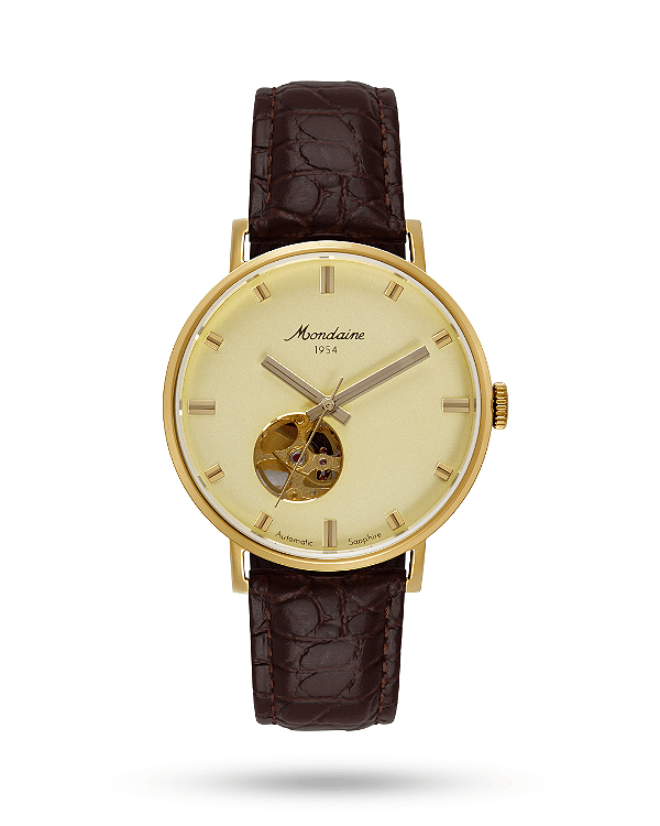 Relógio Mondaine Open Heart Dourado ref. 32850GPMVDC1