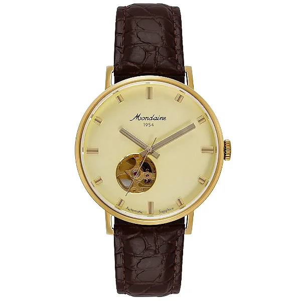 Relógio Mondaine Open Heart Dourado ref. 32850GPMVDC1