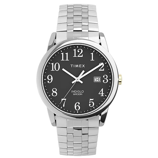 Relógio Timex Easy Reader Indiglo Prata ref.TW2V40200
