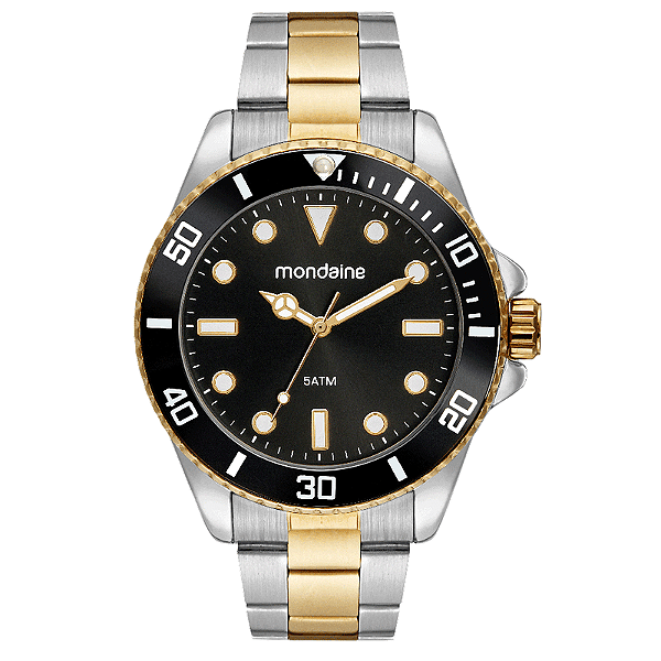 Relógio Mondaine Prata e Dourado ref. 32549GPMVBE3