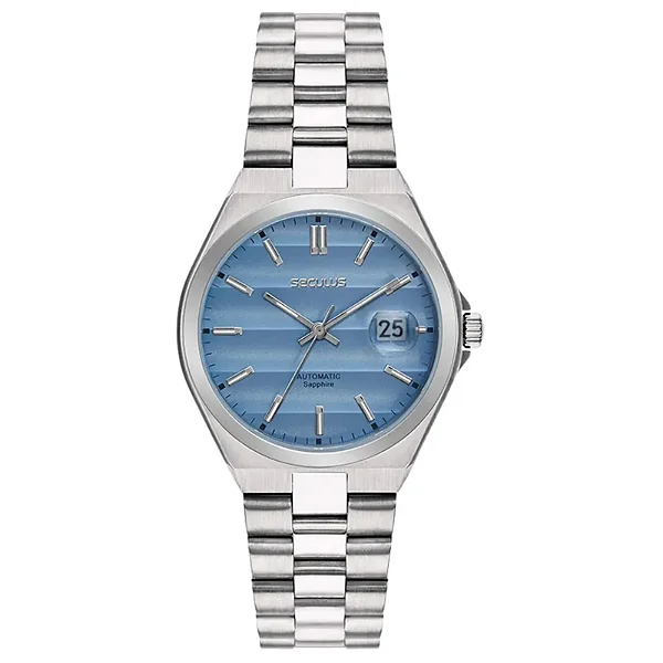 Relógio Seculus Azul e Prata ref. 77313G0SVNA2