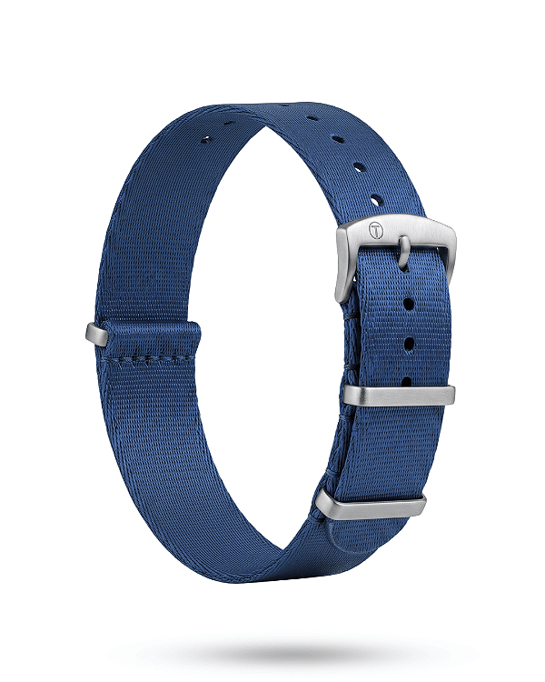 Pulseira Trimix Nato Seatbelt Azul Marinho