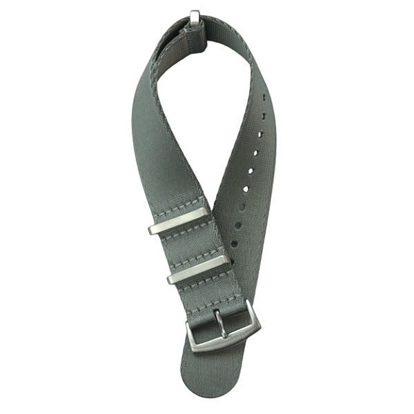 Pulseira Trimix Nato Seatbelt Cinza