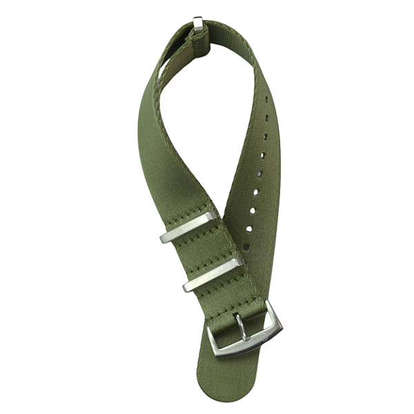 Pulseira Trimix Nato Seatbelt Verde
