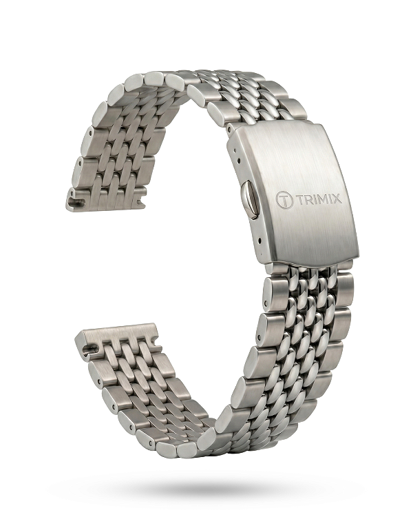 Pulseira Trimix Beads Of Rice Bracelete Aço Inox