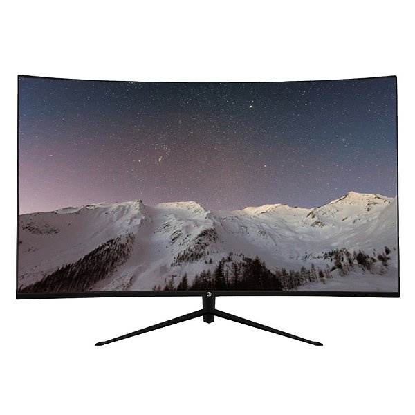 MONITOR LED 31.5 BRAZILPC FRAMELESS 32WFY-75XE CURVO R1800 FULLHD 75Hz PRETO WIDESCREEN