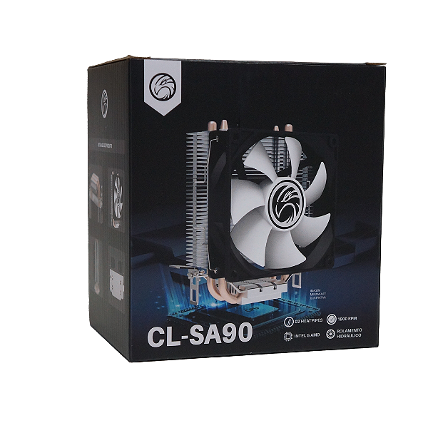 COOLER BRAZILPC GAMER CL-SA90 2 HEATPIPE 100W PARA INTEL