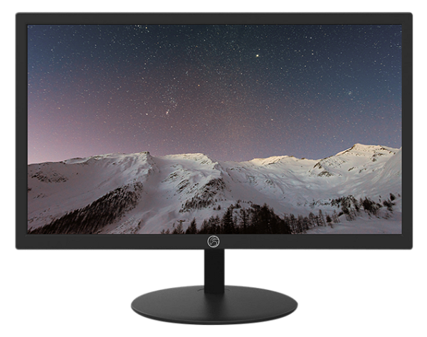 MONITOR LED 21.5 BRAZILPC 22WR-75 FHD 75Hz PRETO WIDESCREEN BASE REDONDA