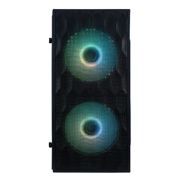 GABINETE M-ATX BRAZILPC GAMER BPC-N14B PRETO C/2 COOLER (2xUSB/1XAUDIO//LATERAL DE ACRILICO/FRENTE MASH)