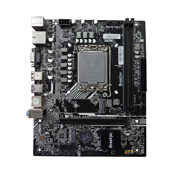 PLACA MAE DESK BRAZILPC 1700 BPC-H610DAG-M.2 D5 (2xDDR5/HDMI/VGA/M.2/2xUSB3.0/REDE 1000M) BOX   I