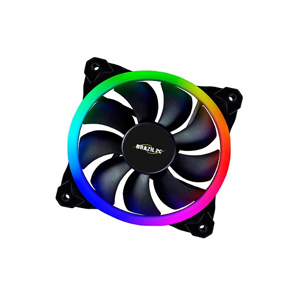 FAN DUPLO LED RGB PARA GABINETE 120MM BPC-DL12-RGB