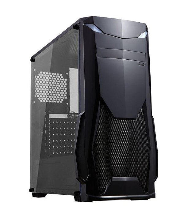 GABINETE GAMER GM8001 BLACK SEM FONTE