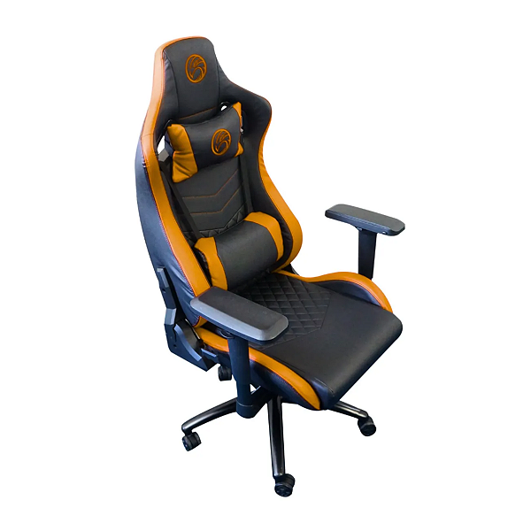 Cadeira Gamer Júpiter BrazilPC com Encosto Reclinável 180°, Braços 4D e Almofadas de Pescoço e Lombar