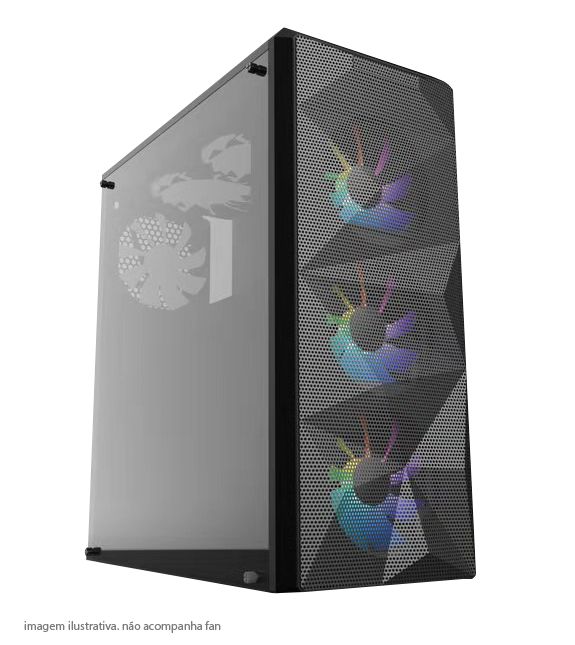 GABINETE GAMER BPC-C3-8 BLACK