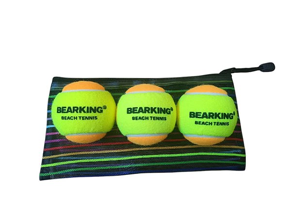 3 Bolas de Beach Tennis Bearking Profissional Aprovada ITF