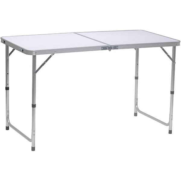 Mesa Dobrável Alumínio Camping（120×60×70CM Vira Maleta Com Alça