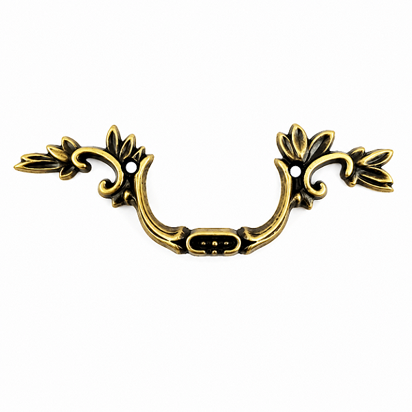 Puxador de Metal - Enfeitado - Ref. 9059 - 8 cm x 2,5 cm