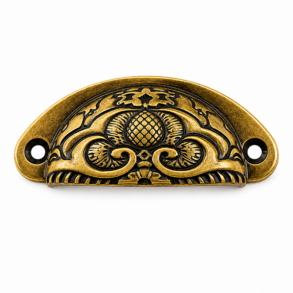 Puxador de Metal - Concha - Ref. 1655 - 8 cm x 4 cm
