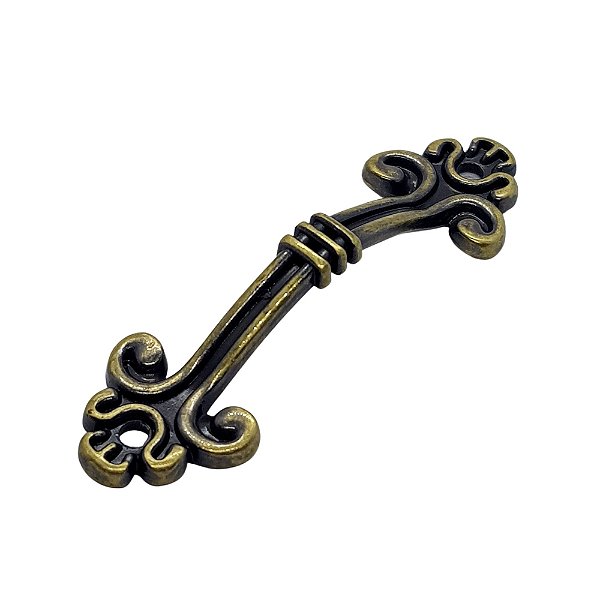 Puxador de Metal - Enfeitado (P) - 5 cm x 1,5 cm