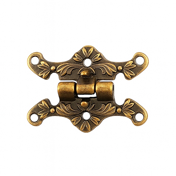 Dobradiça Colonial (Ref. 15700) Enfeitada - 3,5 cm x 2,5 cm