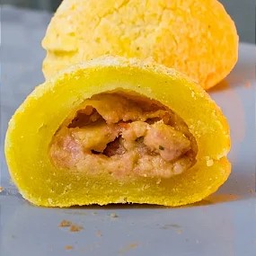 Pão de queijo pequeno recheado calabresa Aprox. 6 unid baixo teor de carboidrato (PACK COM 3 UNIDADES)