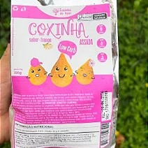Coxinha de Frango Low Carb sem glúten saudável, Saquinho 300g (PACK COM 3 UNIDADES)