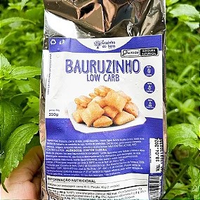 BAURUZINHO   Low Carb sem glúten saudável, PACOTE 300g (PACK COM 3 UNIDADES)