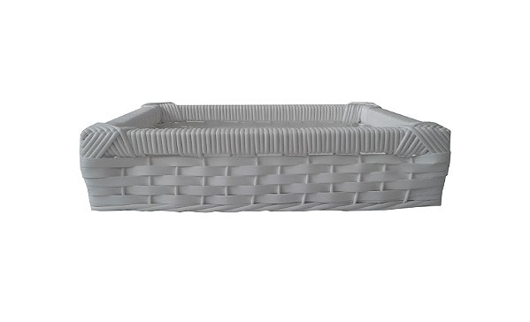Bandeja Sintética Branca 40x25x10