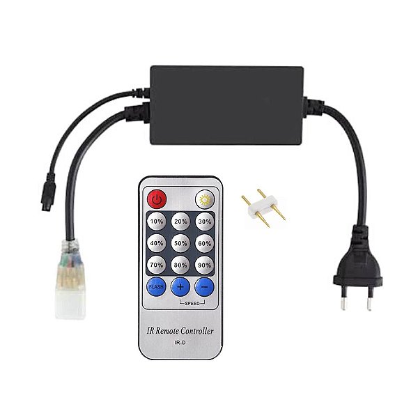 Controle Mangueira Fita LED Achatada Bivolt