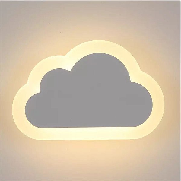 Arandela LED Decorativa Nuvem Branco Quente 3500K Bivolt