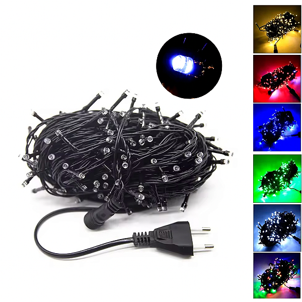 Pisca LED Natal Strobo 100 Lâmpadas IP44 10 Metros 220V